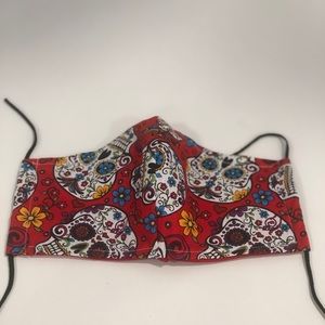 3 layer face mask-it has for filter. Handmade